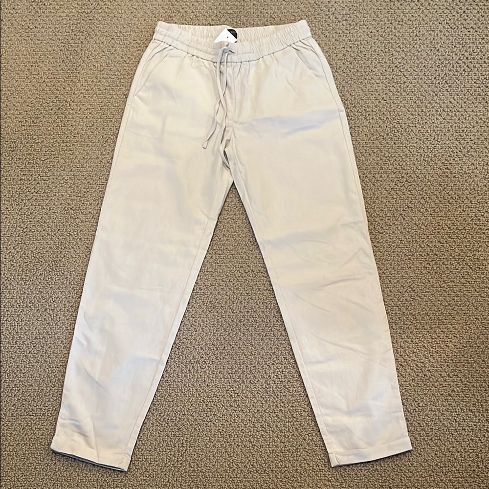 NWT J Crew Straight Leg Linen Pants Tall